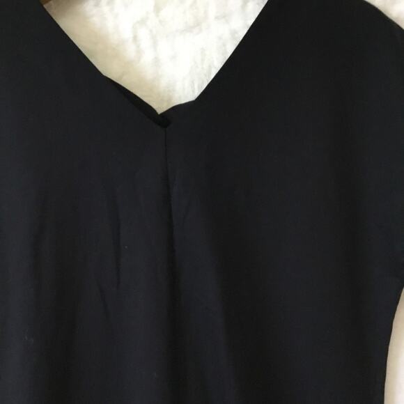 Sans & Sans Black Cap-Sleeved Dress With Tie - Picture 7 of 15